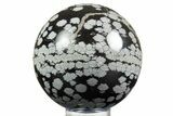 Polished Snowflake Obsidian Sphere - Utah #308768-1